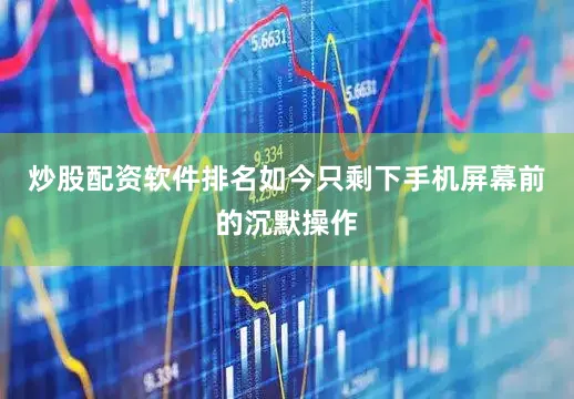 炒股配资软件排名如今只剩下手机屏幕前的沉默操作
